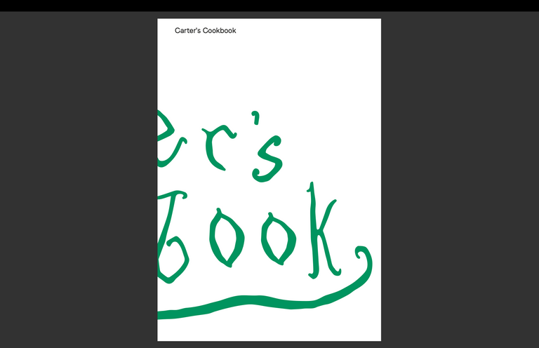 Carter’s Cookbook Digital PDF